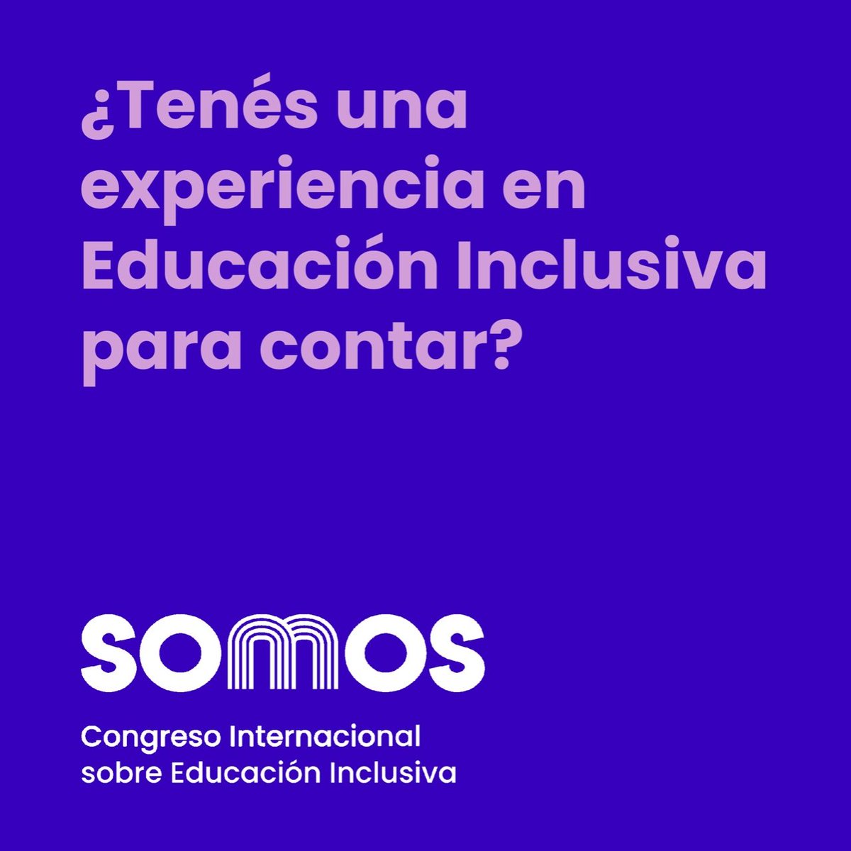 🗣️ ¿Tenés experiencias innovadoras de Educación Inclusiva?

Si sos docente o estudiante, postulá experiencias educativas significativas para promover la Educación Inclusiva en SOMOS II. 

🗓️ Fecha límite: 10/05

👉 Más información: bit.ly/3IyKneB

#EducaciónMEC #SomosMEC