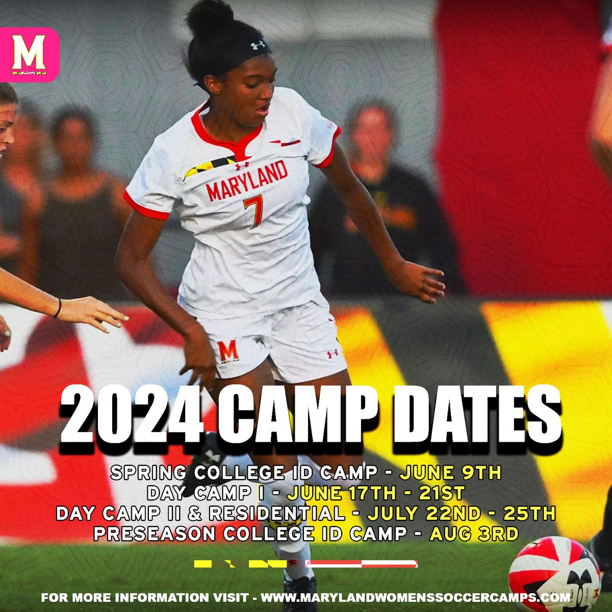TerpsWSoccer's tweet photo. Come Train With The Terps This Summer!
Sign up using the link in our bio. https://t.co/RBlkce6YKp