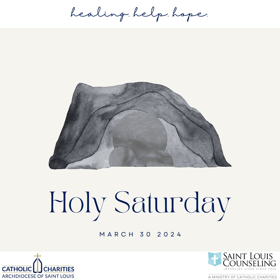 On Holy Saturday, embracing compassion & service, supporting individuals & families through counseling & psychiatry for healing & well-being, ensuring dignity & resilience for all. #HealingJourneys #CommunityCare #ccstloneministry