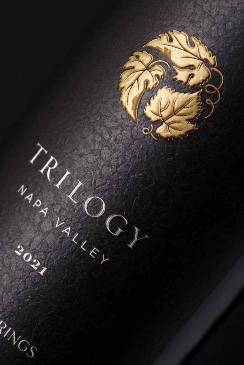 Looking sleek! 💯 Our new #labeldesign for @FloraSprings’ Trilogy wine showcases a captivating black and gold aesthetic, exuding an elegant first impression.

#floraspringswinery #cfnapa #drinkwithyoureyes #winelabel #napawine #brandingdesign #californiawine #winepackaging
