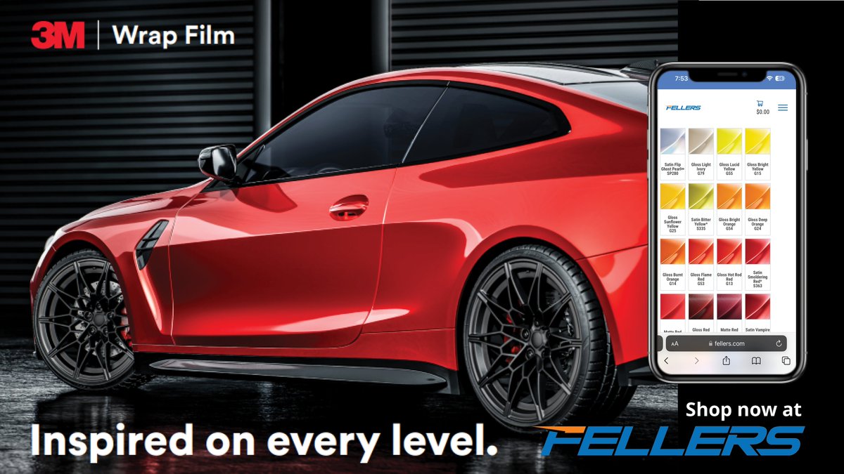 ffellers's tweet image. A wrap so good, your customers will say "I can't believe it's not paint!" 😲 @3Mfilms Wrap Film Series 2080 has improved conformability to provide a seamless fit around curves and in channels. Shop now at Fellers.com/3M

#3mwraps #fellers #colorchangewrap #3m2080
