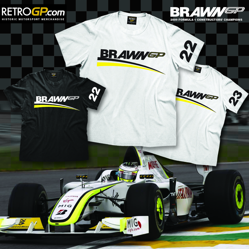 RetroGP_Store's tweet photo. 🏁 Our https://t.co/LqEYruRF4h Shirt of the Day
Brawn GP.
In February 2009 the 'One-Hit-Wonders' were on the brink of extinction but 8 months later were crowned double world champions.
CLICK HERE >> https://t.co/FML5kYY55F

#BrawnGP #JensonButton #RubensBarrichello #JB22 #RetroGP https://t.co/3J1EmTHFqk