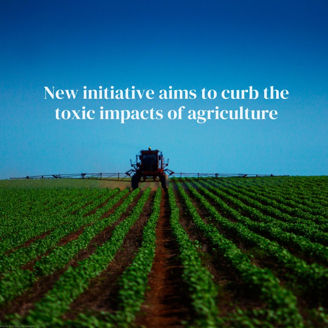 The governments of Ecuador, India, Kenya, Laos, Philippines, Uruguay, &amp; Vietnam have joined forces to launch a $379 million initiative to reorient financial resources to help farmers reduce or eliminate the use of toxic chemicals in agriculture.

Details: unep.org/news-and-stori…