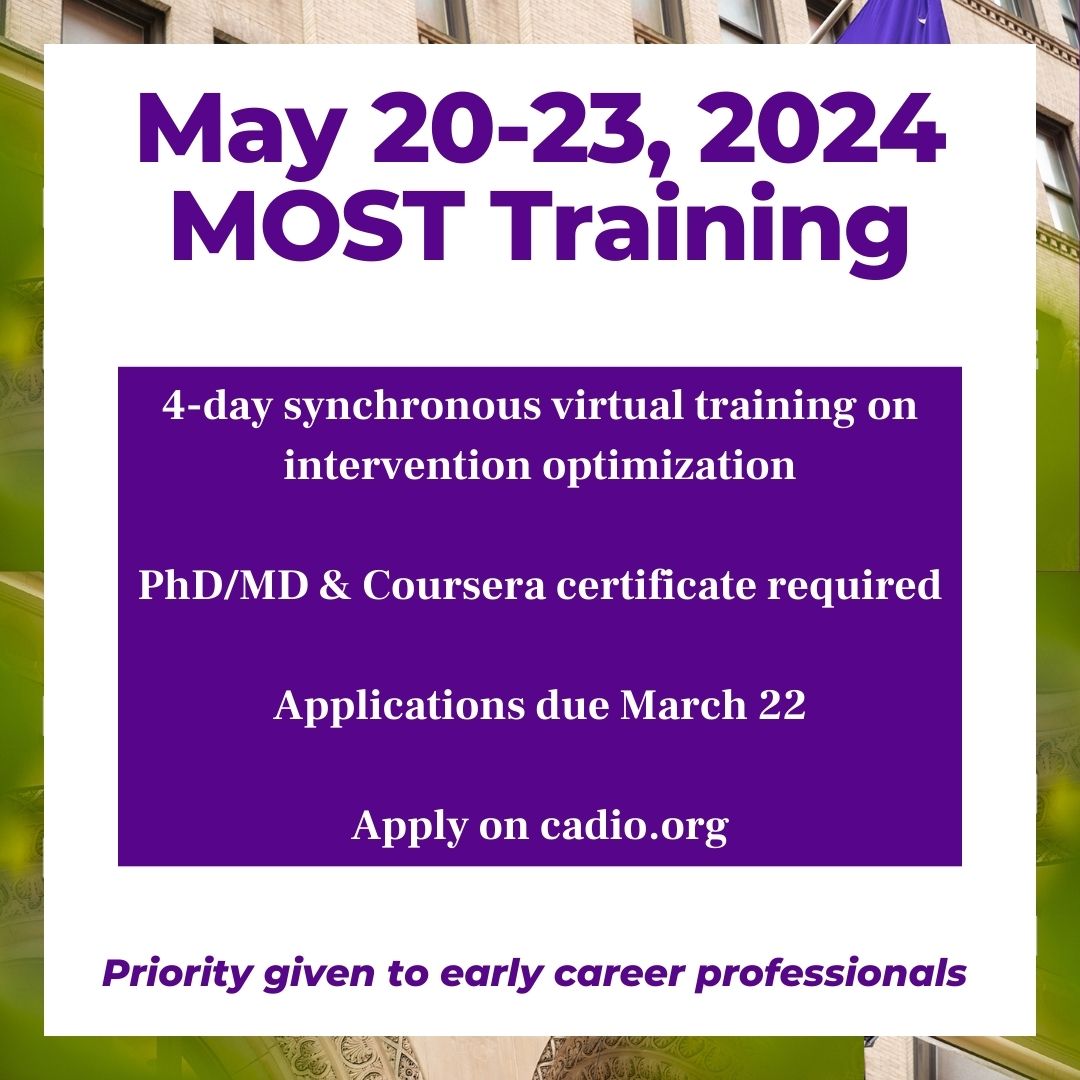📢 Applications for our May 20-23 #MOST Workshop are still open! Apply by 3/22 to secure your spot in our training led by @kguastaferroPhD, @collins_most, @JillianStray, @NickOdomPhD_RN and @kareylo8. Apply here: bit.ly/4cfTT3S @d3_center @nyupublichealth