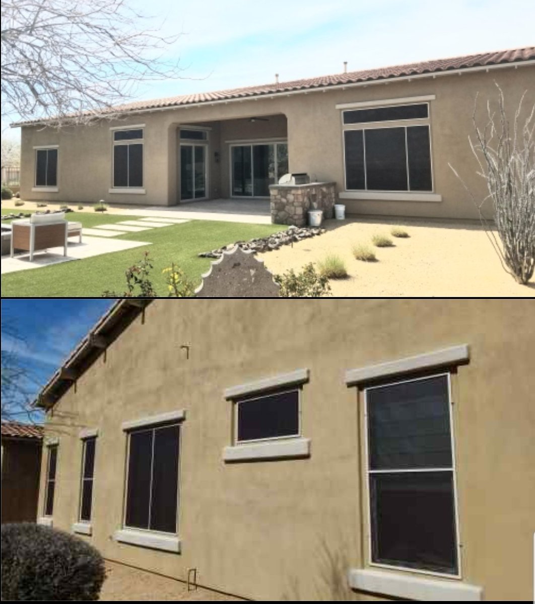AccentScreens's tweet image. Previous Client from 2014 updated his solar sun screens.

Almond Frame with Textilene Brown 80%
#solarsunscreens #shadescreens #srprebate #windowsunscreens #solarscreens