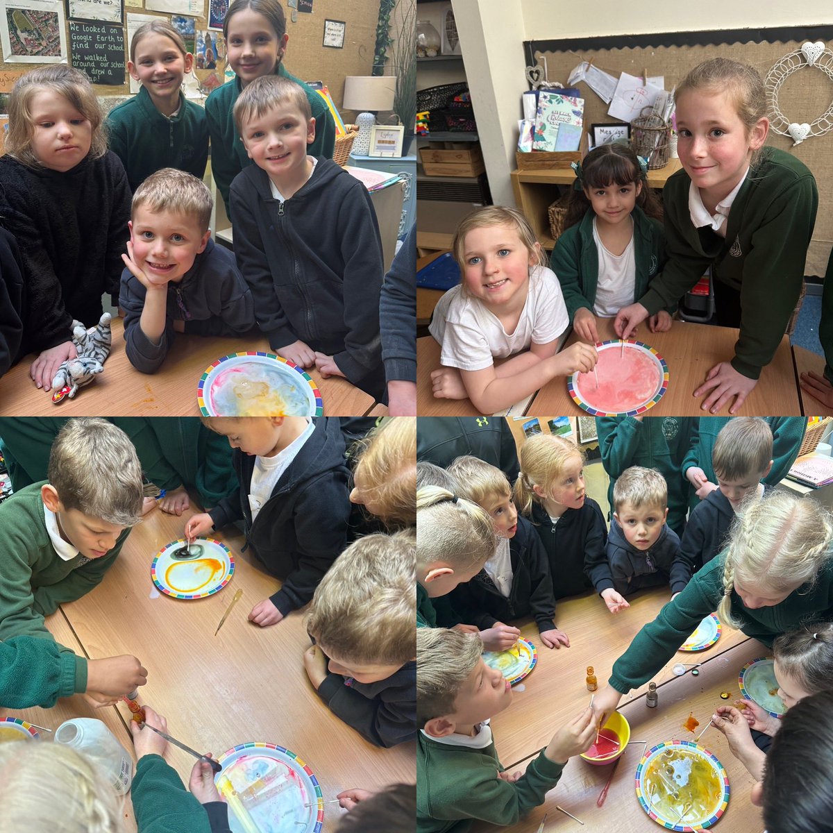 Wow! We have had so much fun being scientists ALL day today🧑🏽‍🔬. We measured the diameter of craters, successfully bottle flipped and mixed skittles and water together! Followed by a lovely afternoon sharing our learning with our friends in year 1. 🥰 @DaweCaroline @mrstayloryr5