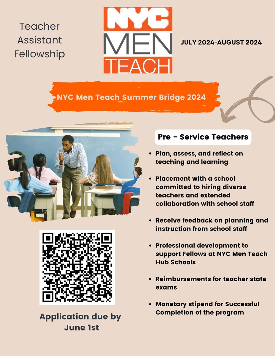 Summer Bridge application Open for CUNY Students, Grads and Pre-Service Teachers! Appy Here forms.gle/rjVLzJQKN9vFjw…