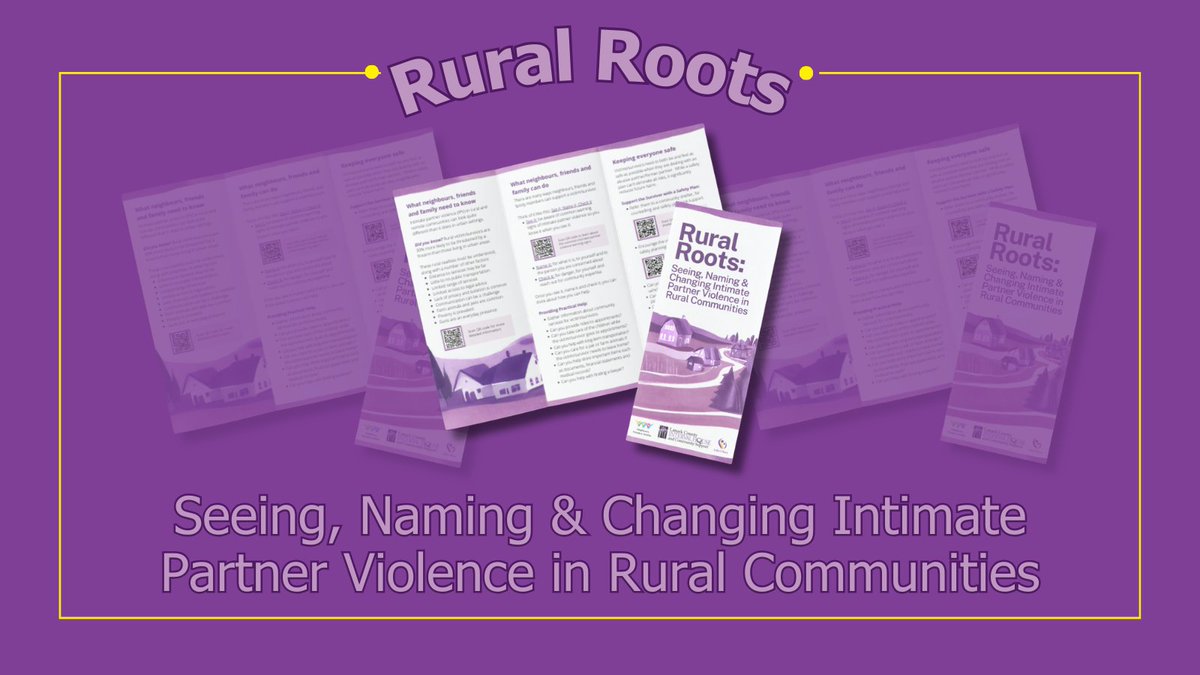 There's an intimate partner violence epidemic in Canada. Neighbours, friends & family play an important role in supporting women subjected to #IPV. Learn how to see, name & change IPV in rural communities via Rural Roots: ow.ly/YRZc50QOiZn @NFFOntario @lcihcommunity