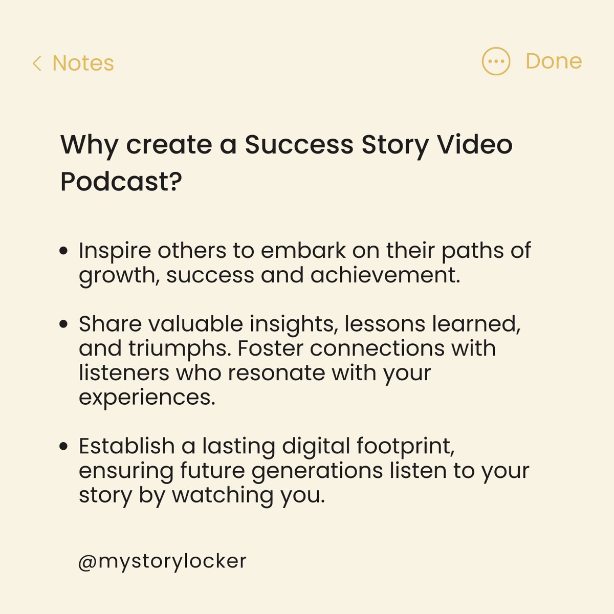 Story Locker (@mystorylocker) on Twitter photo Why create a Success Story Video Podcast? 👇
<a href="/mystorylocker/">Story Locker</a>
#success #story #successstory #life #remember #forever #legacy #digitallegacy #family #digitalfootprint #futuregenerations #stories #memories #growth #lifelessons Why create a Success Story Video Podcast? 👇
<a href="/mystorylocker/">Story Locker</a>
#success #story #successstory #life #remember #forever #legacy #digitallegacy #family #digitalfootprint #futuregenerations #stories #memories #growth #lifelessons