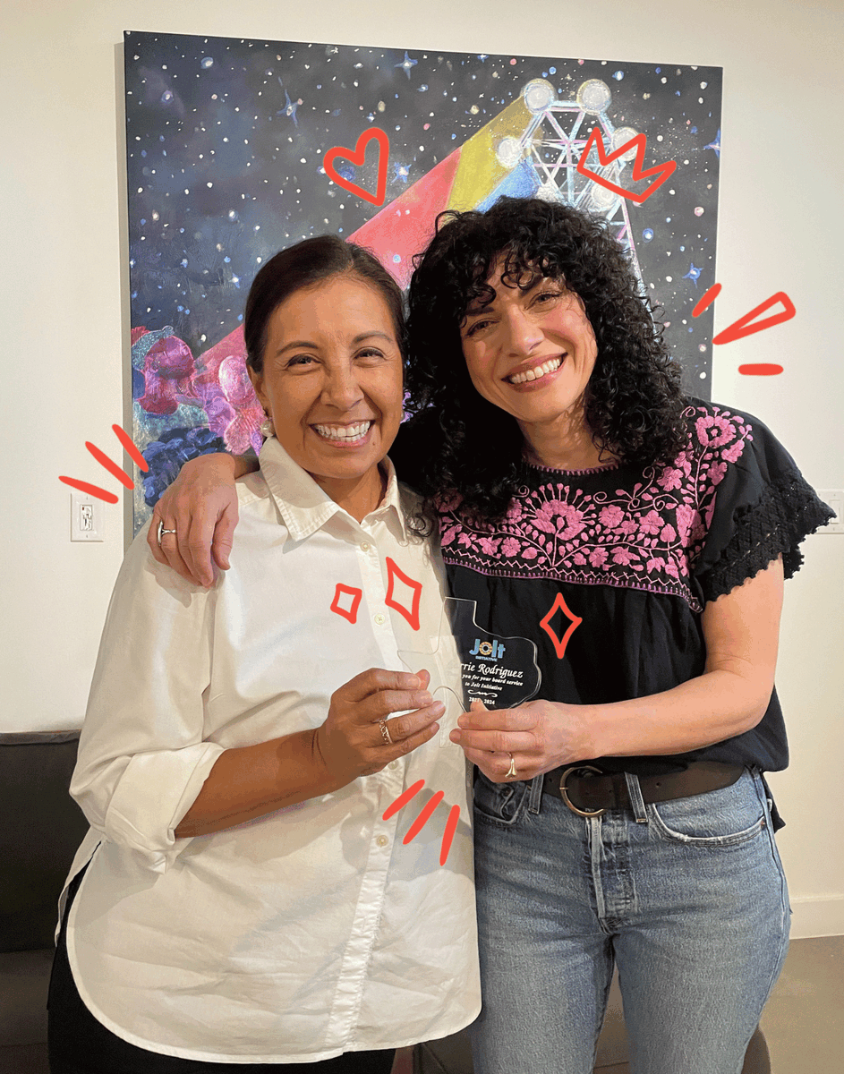 Big shoutout to JI board member Carrie Rodriguez! 🌟 After 3 impactful years with Jolt, she's been an invaluable part of our family. 🎉 As she embarks on new adventures, we wish her the deepest gratitude for all her contributions. 🙌 Best of luck, Carrie! 🚀 #JoltInitiative