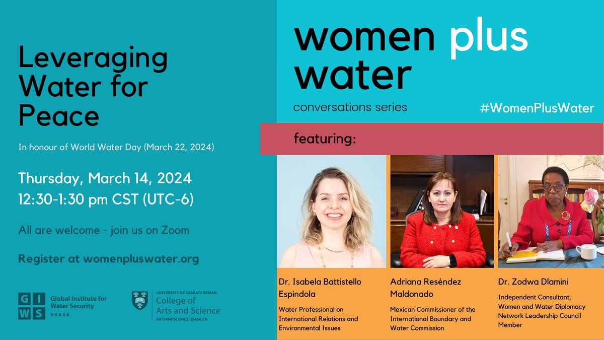 2/2 Commissioner Adriana has participated in the negotiation of several Commission Minutes, as well as in joint inter-institutional and binational coordination for the development of key projects in the US-Mexico border region.

Join the conversation! 
water.usask.ca/events/2024/03…