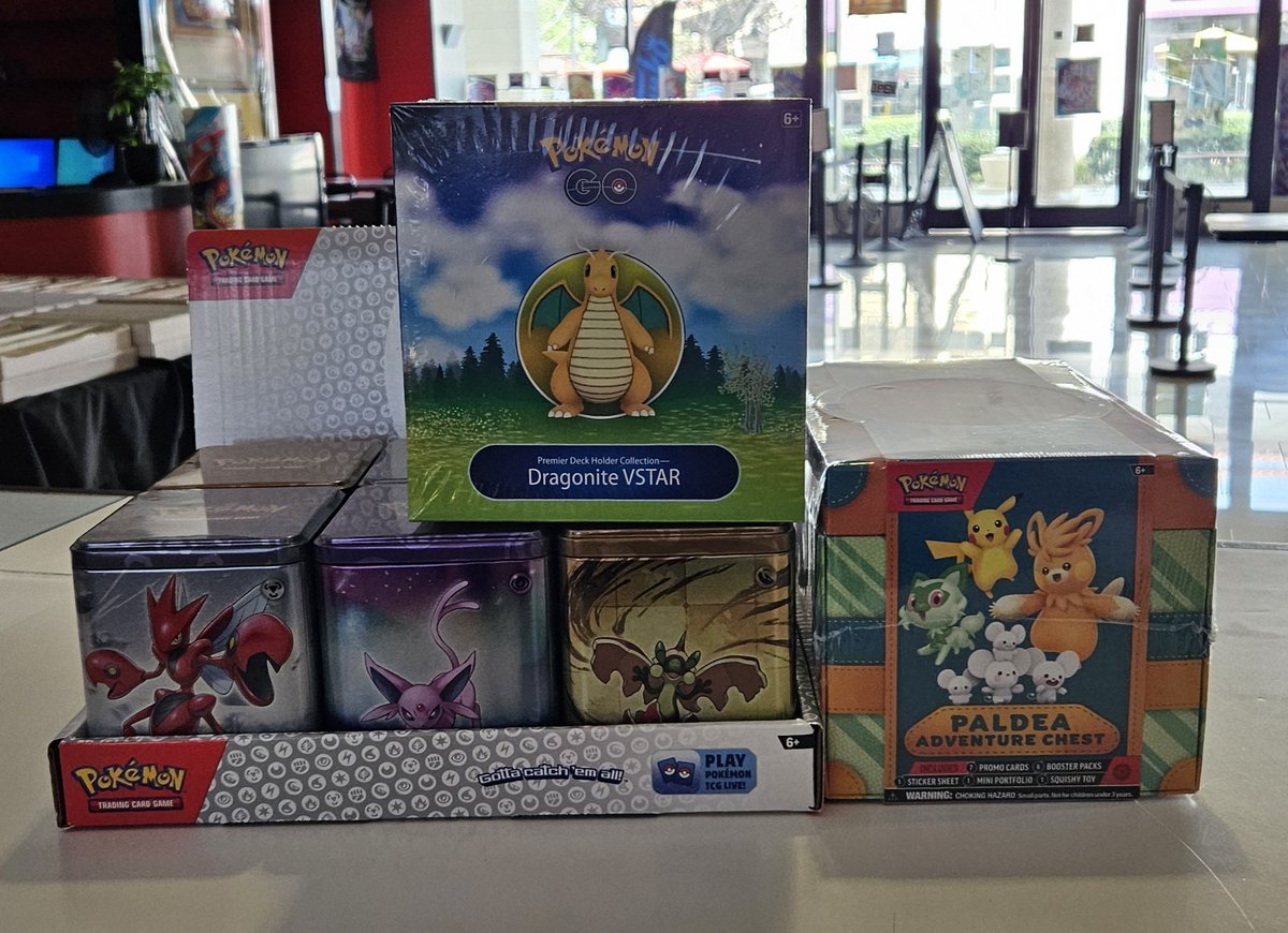 Fanboygamingcom's tweet photo. Pokémon, Yugioh and MTG restocks have arrived! #pokemon #Yugioh #mtg #tcg #tradingcards #restocks #boosterpacks #boosterbox #otayranch #chulavista #sandiego https://t.co/puvY02KCNG