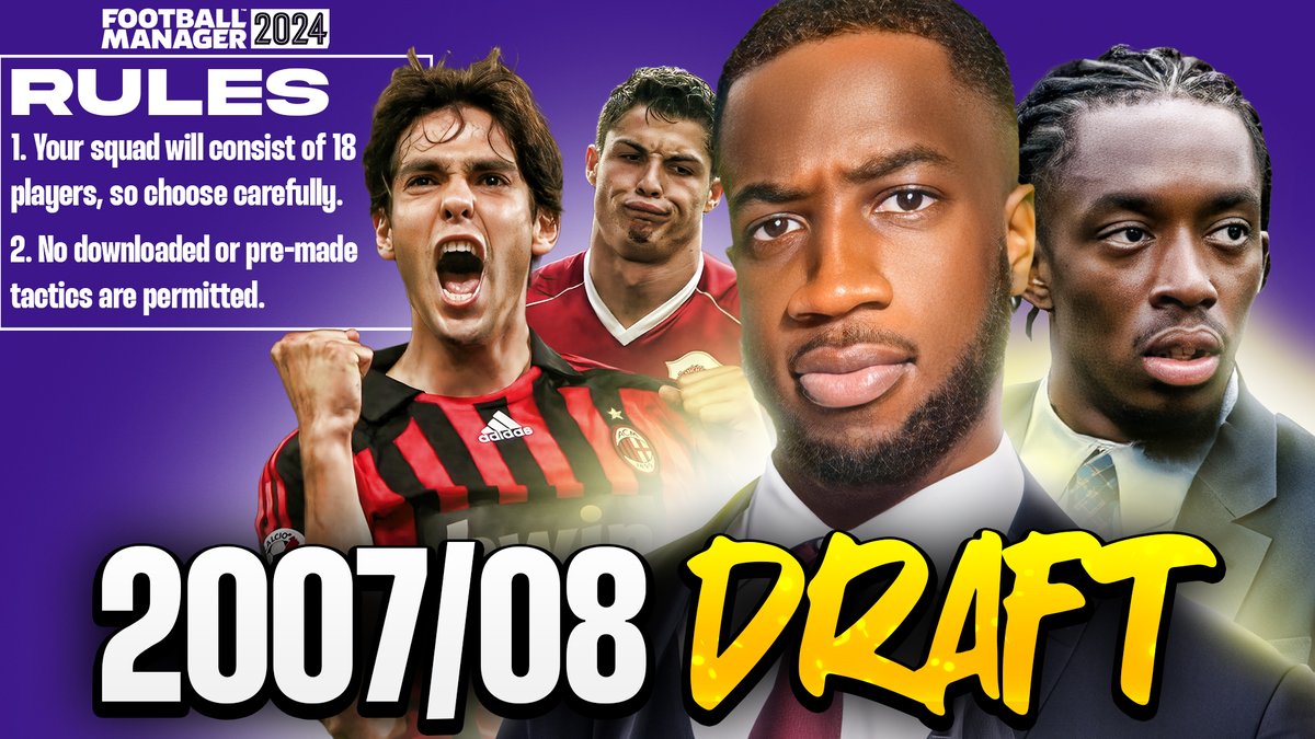 🚨 SPECIAL STREAM 🚨 #FM24 Retro 2007 Database Draft vs @Manny_Official This Friday 15th March 4PM (GMT) - twitch.tv/zimsmulaa #FootballManager #FootballManager2024