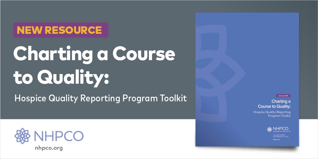 TheAllianceHome's tweet photo. Attention: Another new NHPCO Quality resource❗
The Charting a Course to Quality: Hospice Quality Reporting Program Toolkit is now available to NHPCO members; download now from the Hospice Quality Resources page: https://t.co/lG4pmKjRUb https://t.co/cgVOvbTy8K