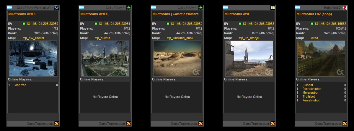 PipoBlasfemia's tweet image. Servidores #mudfreaks 

#codwaw #cod4 #cod4mw #coduo #fh2 #galacticwarfare #forgottenhope2 #gaming #pcgaming