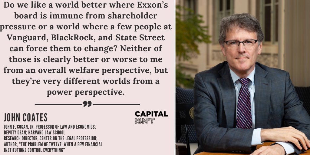 In his new book, @HLS_CLP Research Director and @Harvard Professor John Coates discusses the challenges posed by concentrated financial power and its impact on markets, economies, and society. Listen to our interview with him on #Capitalisnt: chicagobooth.edu/review/capital…