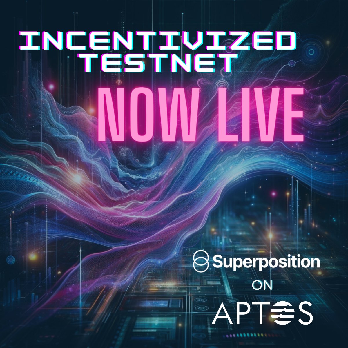 Superposition's testnet is officially live on <a href="/Aptos/">Aptos</a>!🎉

This is a big step for us, and we'd love your input. Explore, test, and let us know your thoughts to help us improve. Your feedback is crucial to our journey. 

testnet.app.superposition.finance