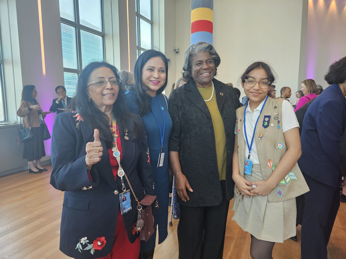 With @USAmbUN With @ @RoopaDhatt and myself who were past public delegates of CSW and the public delegate @nymedcollege @PublicHealth @womeninGH @womeninGH