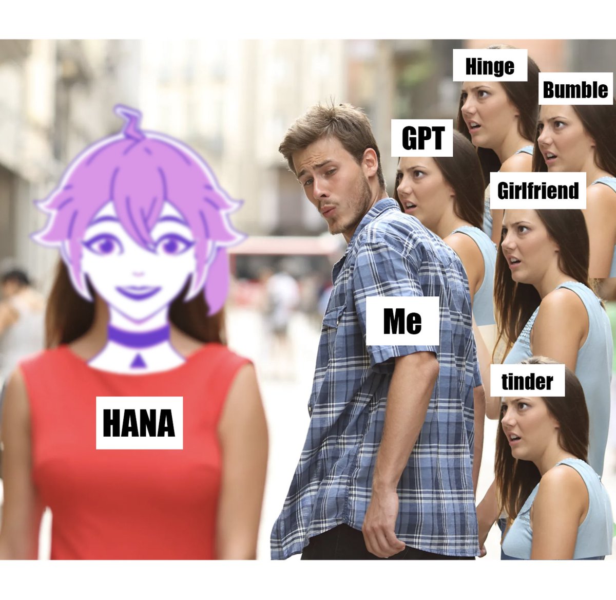 YourHanaAI's tweet photo. Try out Hana our Spec’d out AI companion.
.
.
.

#yourhana #artificialintelligence #chatbot #theperfectaicompanion #memes #aimemes https://t.co/QE9rYlFOhQ