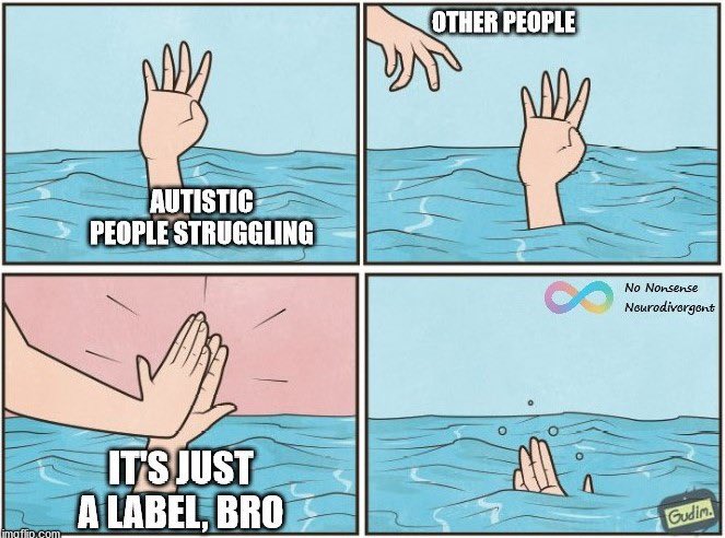 IAmIronMan42522's tweet photo. @vampoppy Autism is the very spark of who were are as human beings. It constantly influences everything thereafter neurologically.
Everything.
To some degree or another.
No exceptions.
Summed up quite well in this meme ππΌ
#AutismIsNotALabel
Itβs a way of life. https://t.co/WjyZ0khXrN