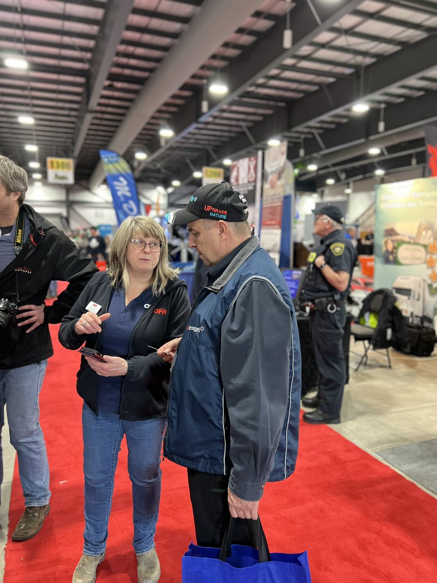 OntarioFarms's tweet photo. Itโs been great first day @OttawaFarmShow with lots of connections and conversations with members who stopped by to see us and talk #ontag priorities inside booth 1301 #OVFS24 https://t.co/i3jz6XMMjI