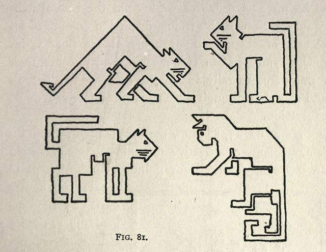 Draw a cat using only straight lines. Design in theory and practice. 1910.
