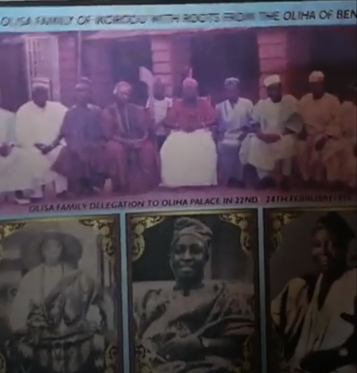 The family of the Olisa Of ikorodu the traditional prime minister of Ikorodu kingdom when they traced their root and origin back to their ancestral home in Benin The Olisa Family are said to be from the house of The Oliha of Benin,they play approximately the same role the oliha