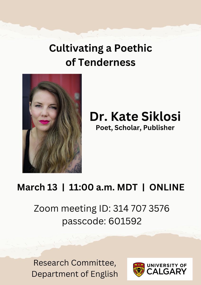 Join us online tomorrow for a reading and talk by the brilliant ⁦@SiklosiK⁩