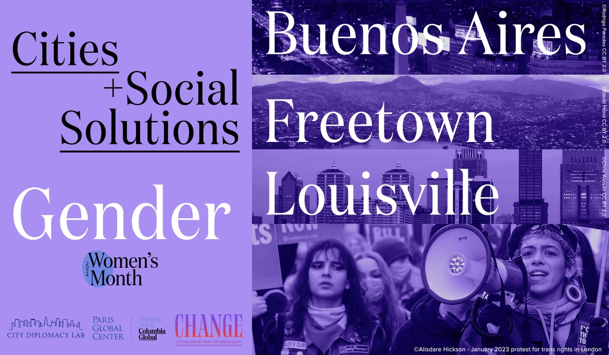 ¿Cuáles son los resultados concretos del liderazgo municipal para la equidad de género? Lo discutiremos el jueves 14 de marzo en este webinar sobre las soluciones inspiradoras de Buenos Aires 🇦🇷, Freetown 🇸🇱, y Louisville 🇺🇸. Programa e inscripción: citydiplomacylab.net/introducing-ou…