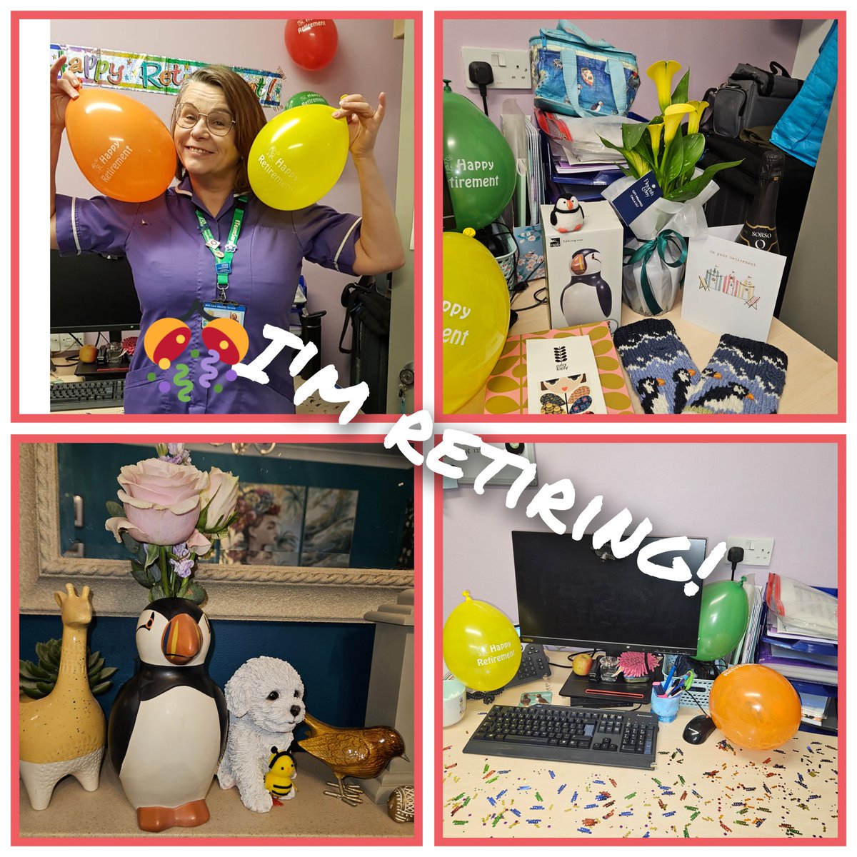 Retirement day is quickly approaching! Very surreal !! But looking forward to having some R&R before returning on reduced hours. Thank you to @ChricyK and the PDN team for the celebration breakfast & the beautiful gifts : #puffins 🥰 @NUHSurgery