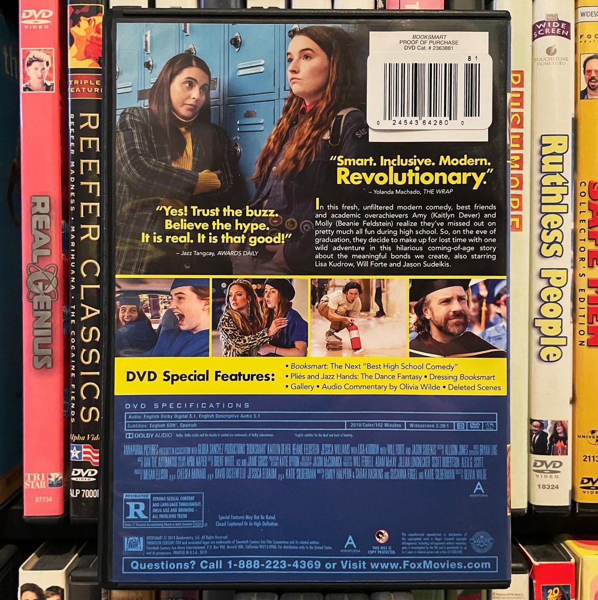 “Nobody knows we’re fun”
#booksmart #2019movie #oliviawilde #dantheautomator #kaitlyndever #beaniefeldstein #jessicawilliams #jasonsudeikis #willforte #lisakudrow #dianasilvers #victoriaruesga #skylergisondo #eduardofranco #mollygordon #billielourd #mayarudolph #dvd