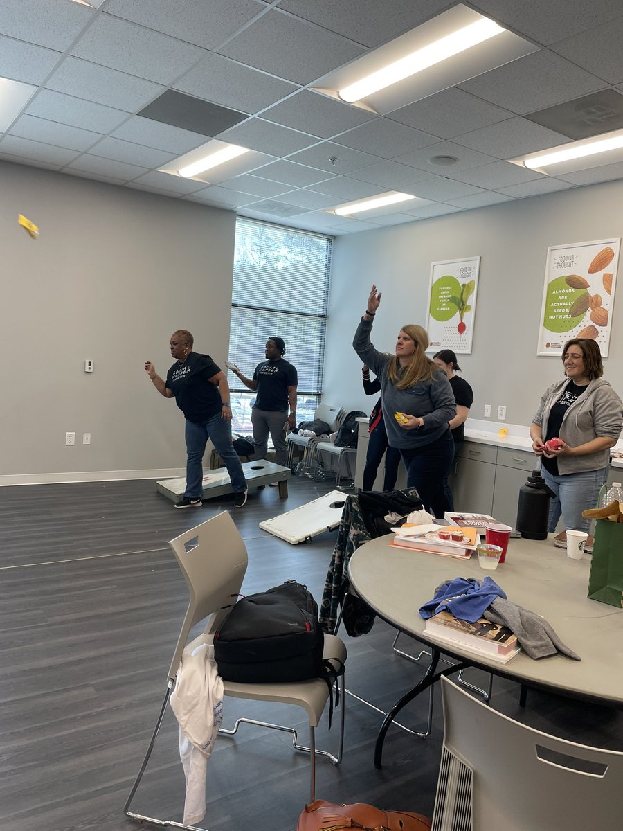 The School Social Workers wrapped up School Social Work Week with Ethics and Entertainment!!! 🥳🍩🍪🍡🥇🎤🎯🎊   #SchoolSocialWork                                                                    #SchoolSocialWorker #FCSSSW                     #SocialWorkMonth
