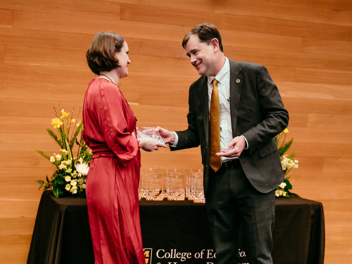 MizzouEducation's tweet photo. 🏆 56th Annual Awards Ceremony: Melissa Hauber-Özer, Outstanding Commitment to Inclusion, Diversity &amp; Equity - Faculty https://t.co/UjKipVddOl