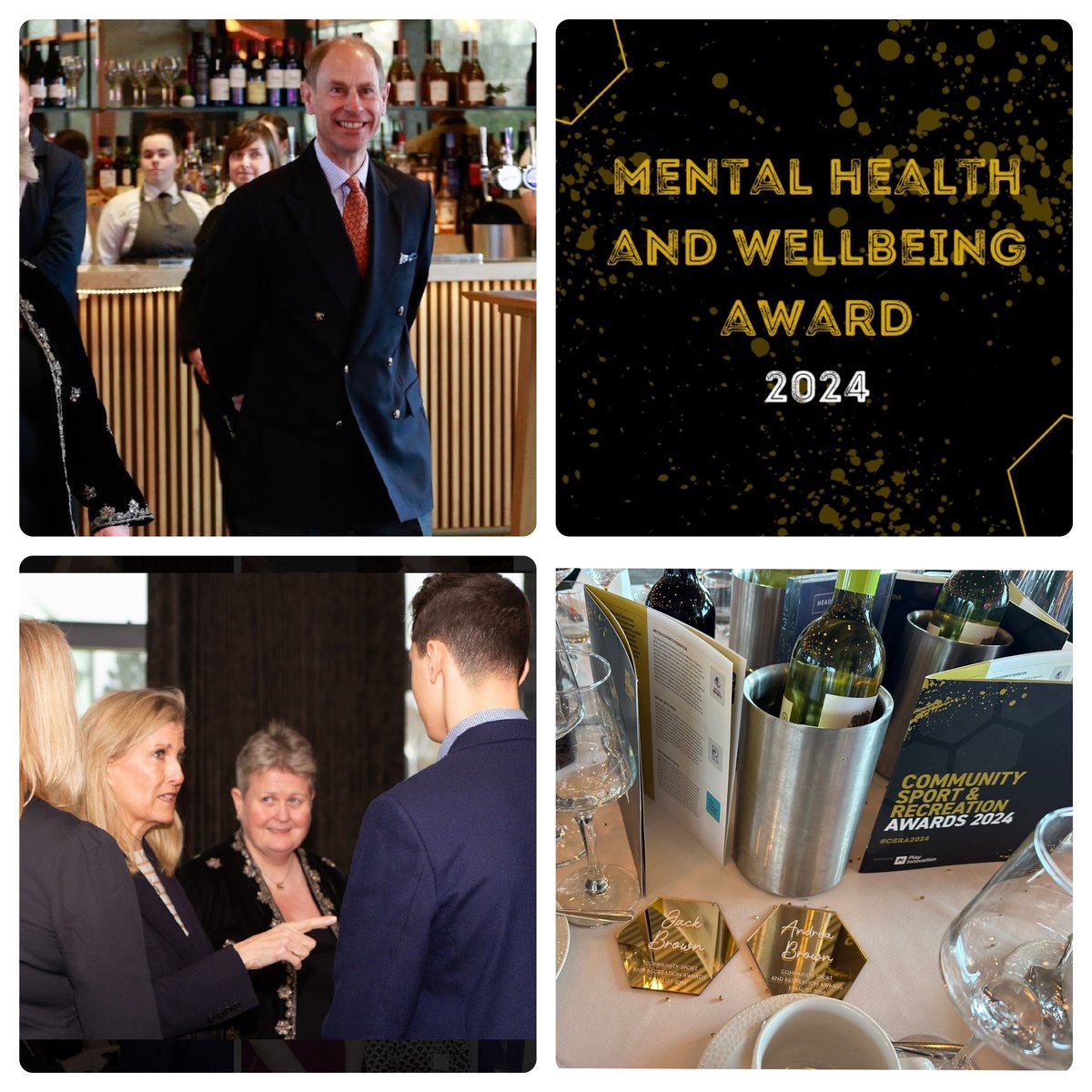 We were honoured to be invited to the <a href="/sportrectweets/">Sport & Recreation Alliance</a> Recreation award dinner where my very own <a href="/JackBrownSwim/">Jack Brown</a> had a nice chat with Their Royal Highnesses The Duke and Duchess of Edinburgh.