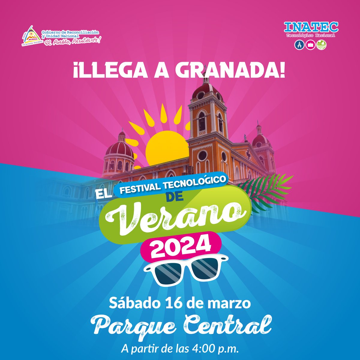☀️El Festival Tecnológico de Verano llega a la gran sultana, Granada. Conocé nuestra oferta formativa de Educación Técnica y descubrí tips y recomendaciones de parte de nuestros estudiantes y docentes. 🏖️🌊¡Te esperamos! #soytecnicaragua😎