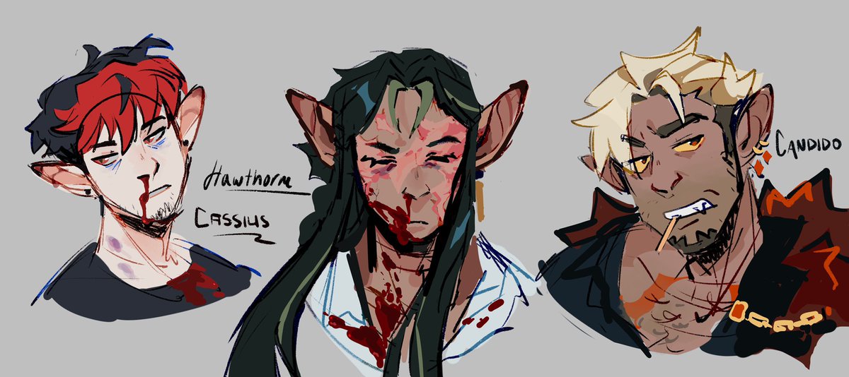 fruitosphere's tweet image. blood tw//
happy bday to ME partner and i have been working on vampire ocs... yes they are just vaughnridley 2 that was the point . don't look at m