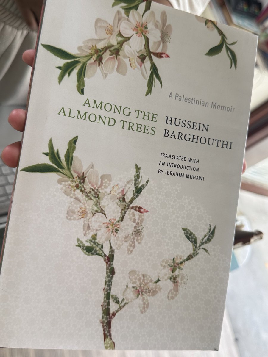 Just acquired another book. It’s highly recommended if you’re into poetic narratives and memoirs. Among the Almond Trees: A Palestinian Memoir by Hussein Barghouthi