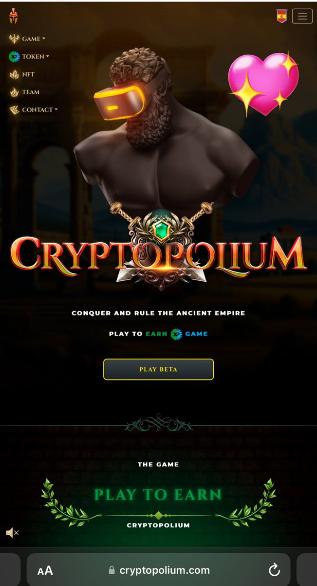 MonikIsa14's tweet photo. ๐ฅ#Cryptopolium with new #web and #game design.๐๐๐
#xpol #crypto #PlayToEarn #nft #BETAwards https://t.co/tgsiUdWD4C