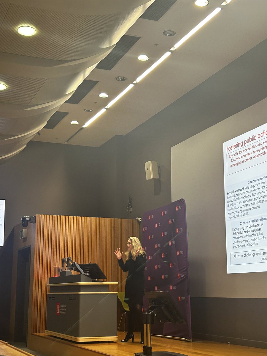 @lordstern1 @emilyshuckburgh Climate-related tipping points could lead to very dramatic changes that have potentially existential risks to either part of the natural world, or to societies. #LSERobbins