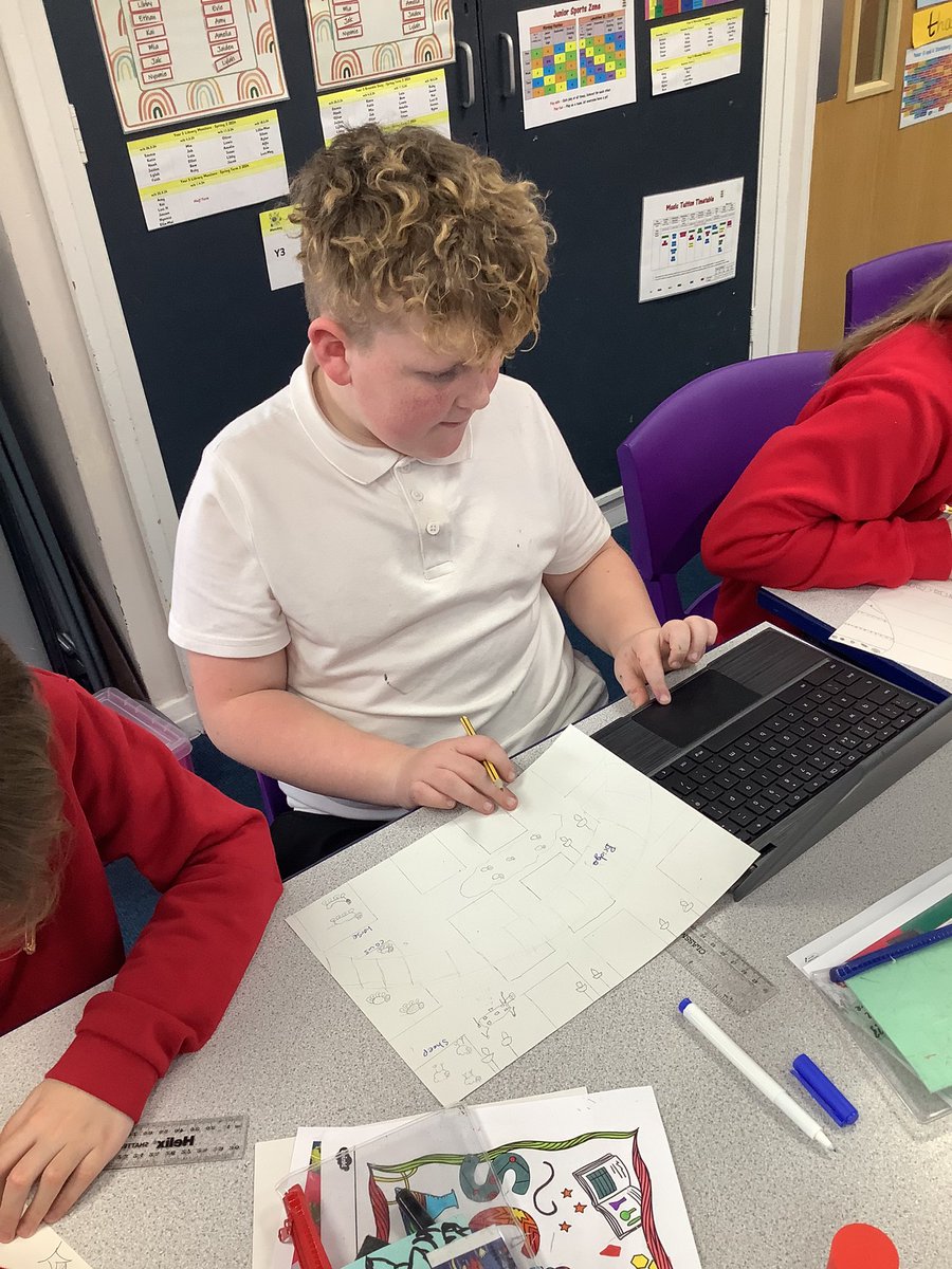 Year5HAS's tweet image. This afternoon, we discussed what a farm of the future would look like. We designed our new farm and labelled it 🤔🐮💡#BSW24 #ScienceWeek24