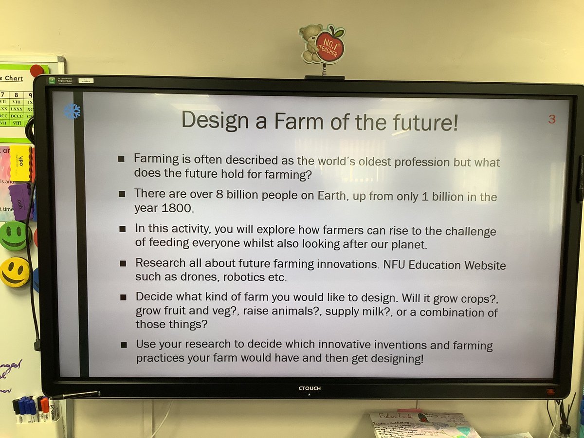 Year5HAS's tweet image. This afternoon, we discussed what a farm of the future would look like. We designed our new farm and labelled it 🤔🐮💡#BSW24 #ScienceWeek24