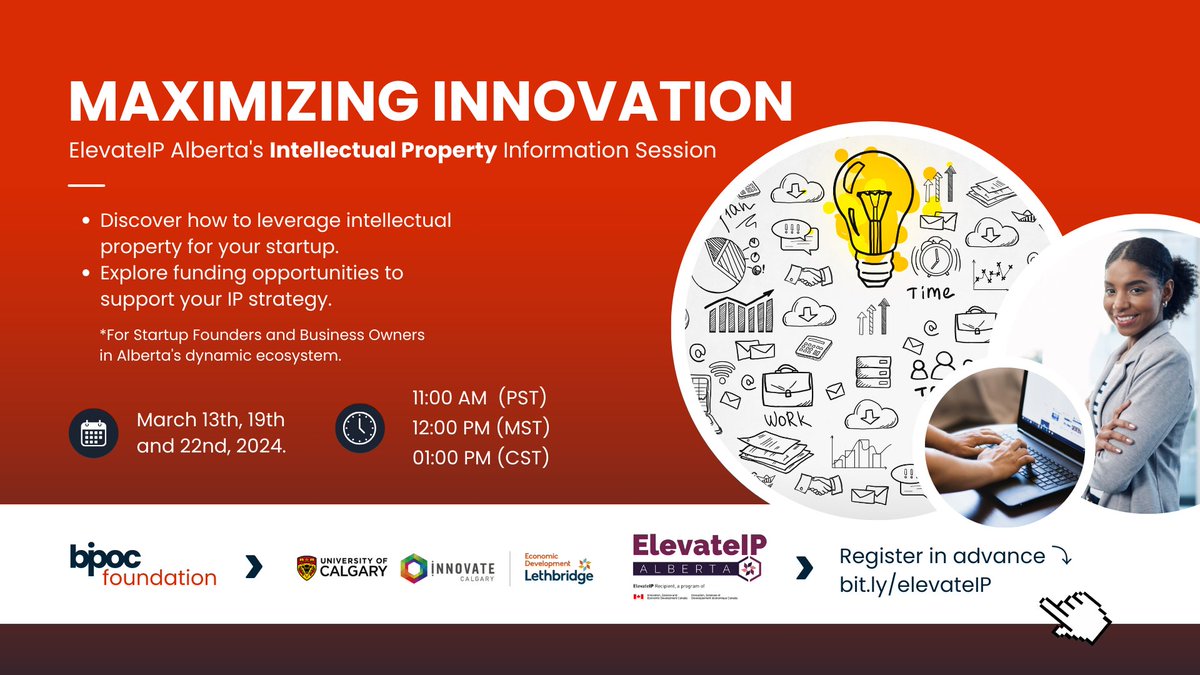 A well-rounded #intellectualproperty (IP) portfolio can significantly increase a startup’s attractiveness to investors* ⤵

Join us at the next online #infosession and discover how to leverage IP for your #startup  👉 bit.ly/elevateIP