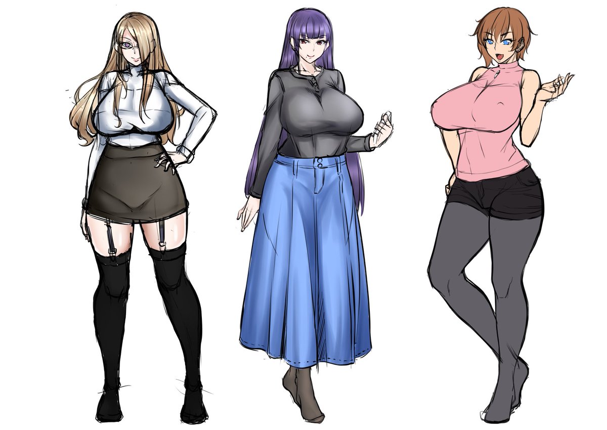 #オリキャラは性癖の見本市
以外とチラホラオリキャラデザインは考えてたりする
大体デカ乳だぜ!