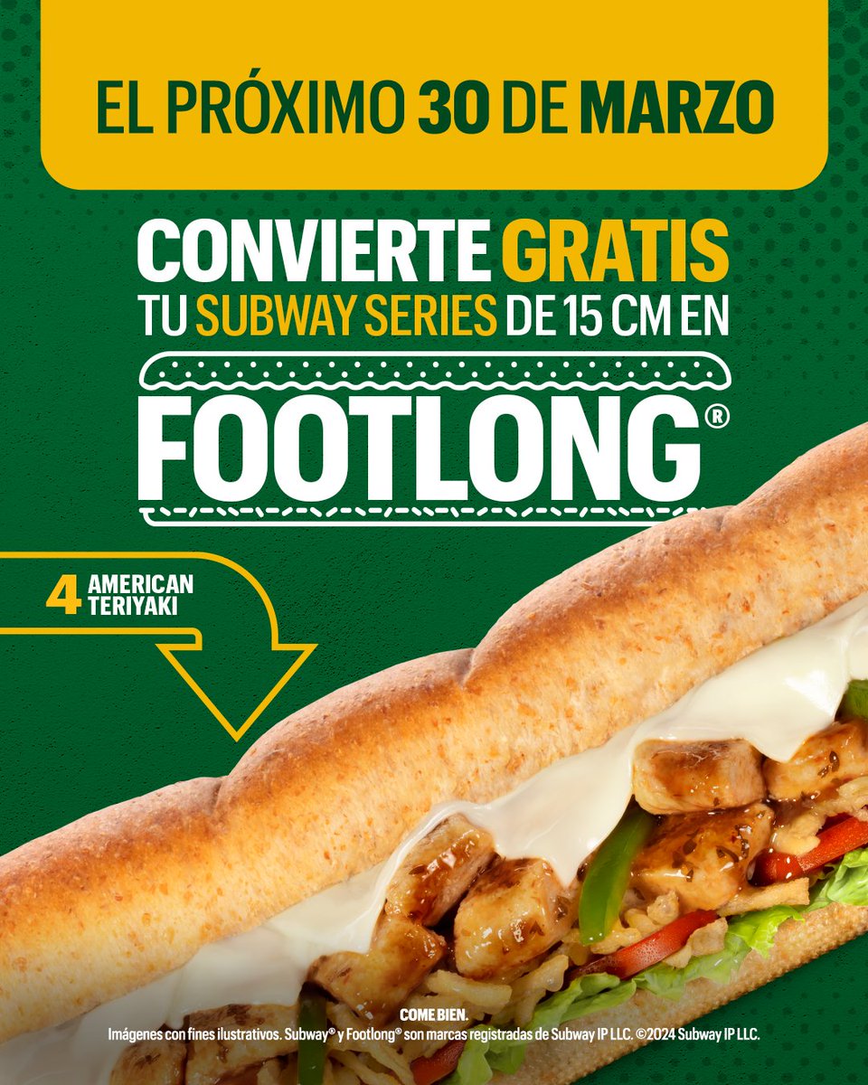 Subway® México tweet media