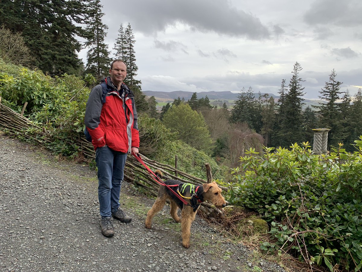 Hoodad P and me four years ago @nationaltrust Cragside Who’s changed most?