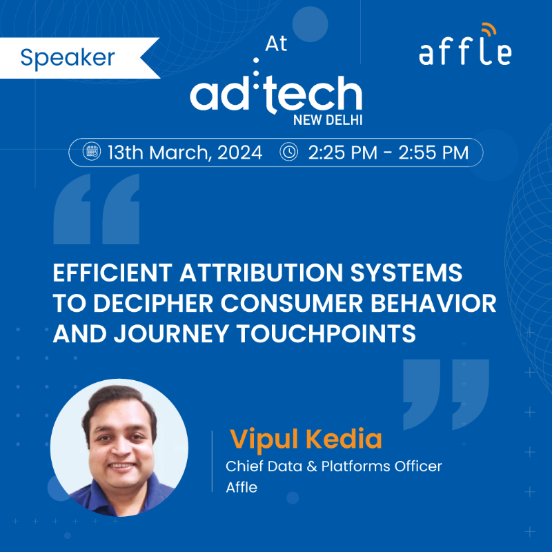 affle's tweet photo. Our visionary leaders are set to take the stage at ad:tech Delhi and will be part of the speaking panels on 13-14th March. Swipe through to know the panel details and catch them in action! 

@adtechIndia

#AffleAtAdTech #BuiltToLast https://t.co/IefHkAV7II