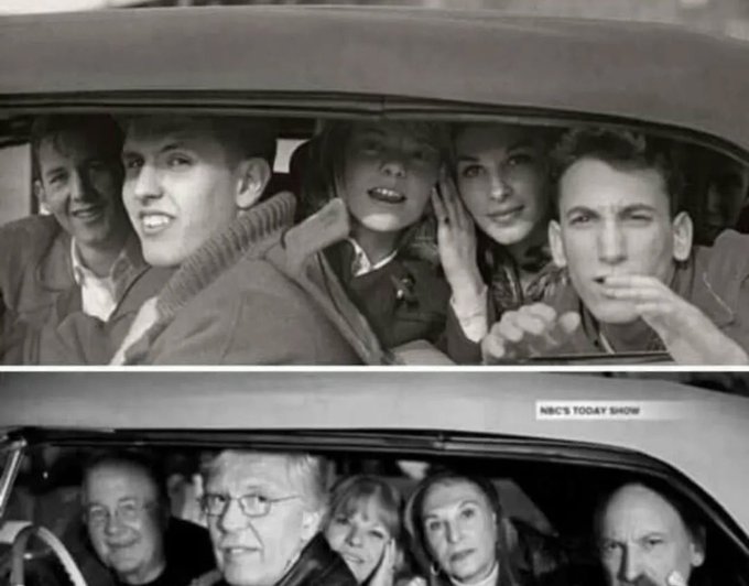 In 1964, a bunch of high school students played hooky to catch a Beatles concert. Although they failed to gain entry to the show, they had an unexpected encounter with Ringo Starr while they were in their car. Ringo pulled up next to them and took their photograph.