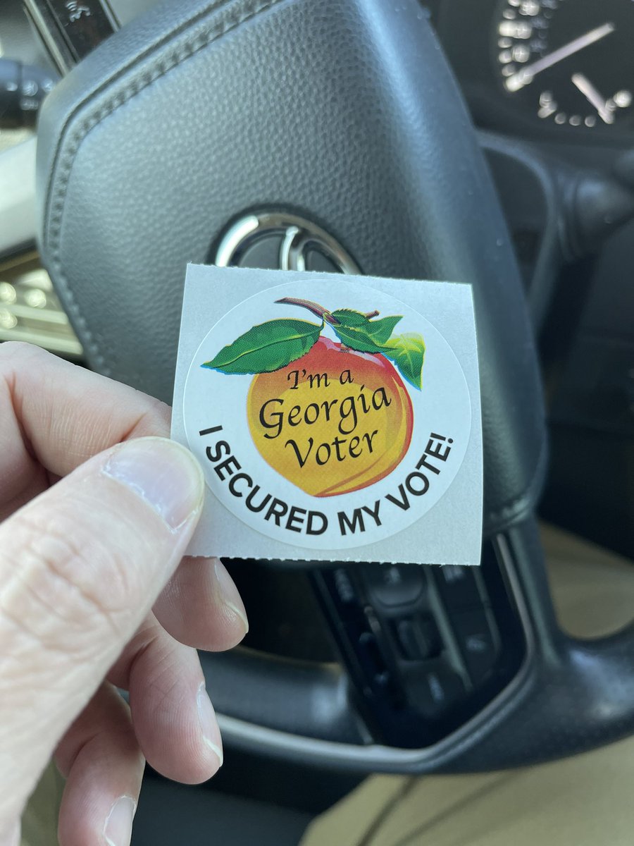 Today is Presidential Primary day in Georgia and this American Government teacher just completed his civic duty!