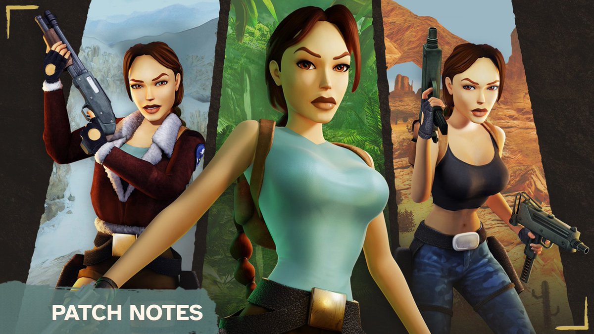 Patch #1 goes live today on all platforms! 🛠 The update makes some of those sneaky keys more visible, and it addresses the issue of Tomb Raider III's secret level 'All Hallows' not triggering properly. 🗝 Here are the Patch Notes! 📃 tombraider.com/news/video-gam…