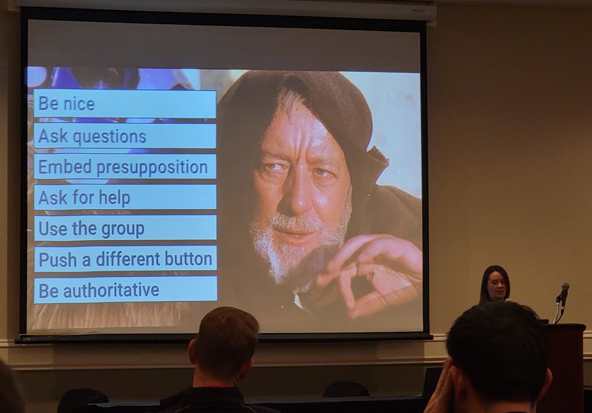 Learning Jedi mind tricks to optimize team dynamics during high-stress situations from @kmconnel78 at @uc_health Air Care conference